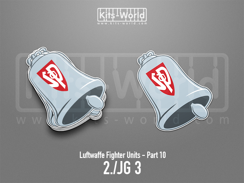 Kitsworld SAV Sticker - Luftwaffe Fighter Units - 2./JG 3 W:94mm x H:100mm 